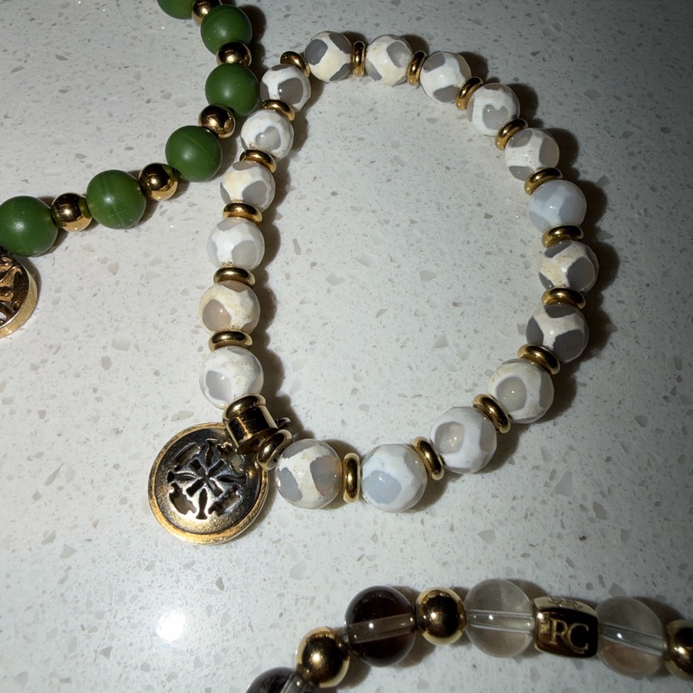 6 Rustic Cuff Stretch Bracelets - image 4